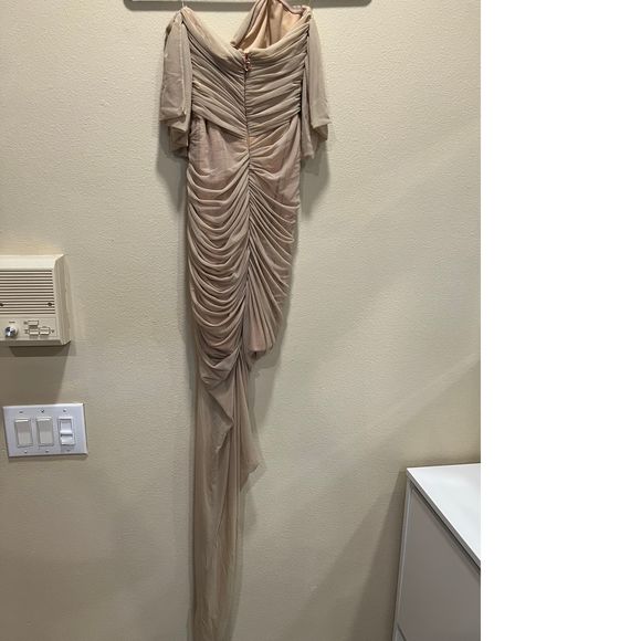 NEW Size S Nookie x REVOLVE Dita Mesh Gown in Nude Tan Beige REVOLVE MSRP $369 - Picture 7 of 9